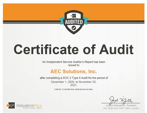 Soc 2 Audit Certificate Builterra