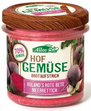 Allos Hofgemüse Rolands Rote Bete Meerrettich Brotaufstrich 135g