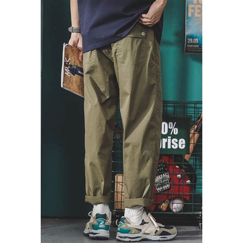 Plus Size Army Green Cargo Pants - vanci.co