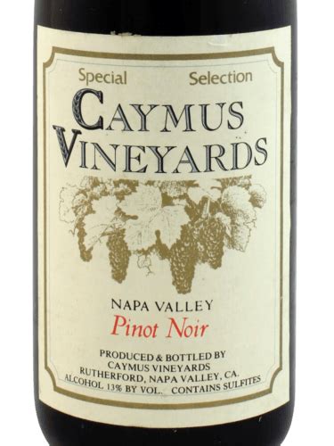 Caymus Vineyards Special Selection Pinot Noir Vivino Us