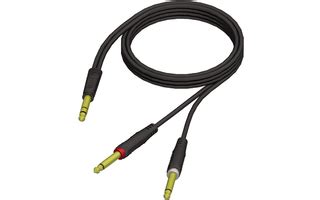 Adam Hall Cables REF 721 3 Cable de Audio de Jack 6 3 mm estéreo a 2