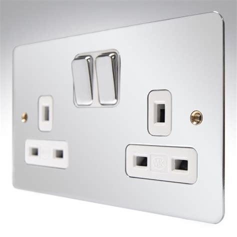 Mk Edge Polished Chrome Double Socket K14347 Poc W Socket World