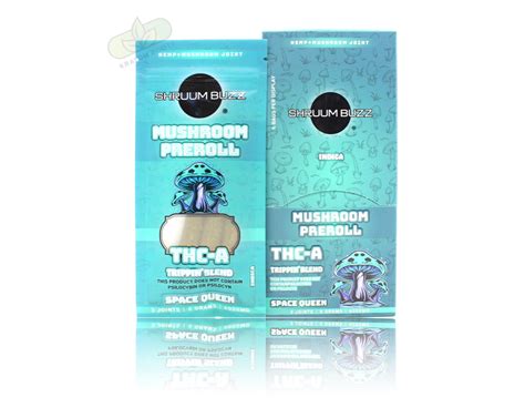 Shruum Buzz Mushroom Thca Pre Rolls 6000mg Display Of 6