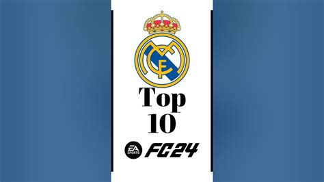 Real Madrid Top 10 Player Realmadrid Real Madrid Eafc24 Fc24 Fifa