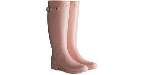 HUNTER Original Refined Rain Boot In Brown Lyst