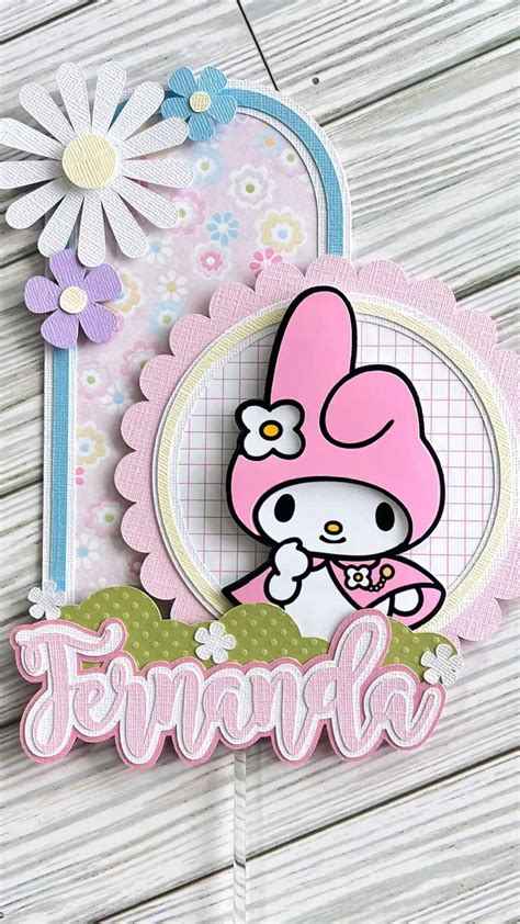 My Melody Cake Topper Printable