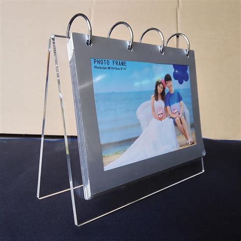 Buy 4x6 Flip Clear Slant Back Acrylic Sign Holder V Type Desktop