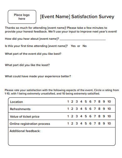 25+ Event Feedback Survey Templates in PDF | DOC | Free & Premium Templates