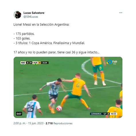 La Impresionante Jugada De Messi Contra Australia Que Dejó En Ridículo A Tres Rivales Y