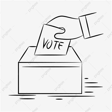 Voting Clipart Black And White