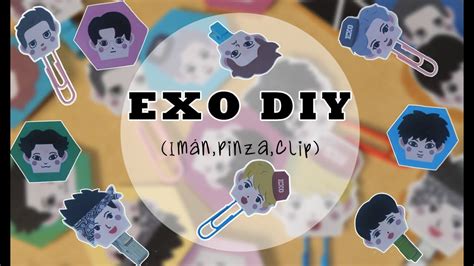 Diy K Pop Crea Tus Propios Art Culos De Oficina De Exo Imanes