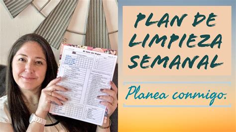 PLAN DE LIMPIEZA SEMANAL PLANEA CONMIGO 4 RUTINAS DE LIMPIEZA DEL