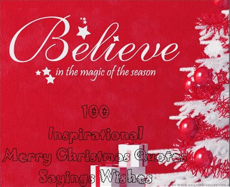 Top 100 Inspirational Merry Christmas Quotes Sayings Wishes 2020