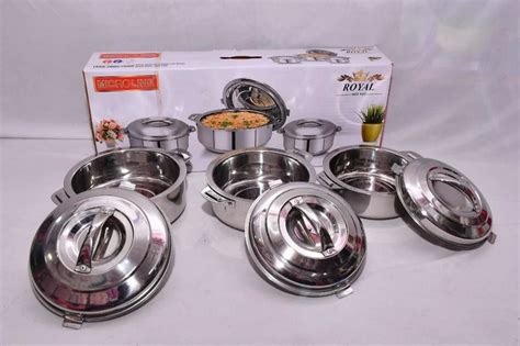 Single Piece Stainless Steel Microline Ss Hot Box Ml For Many Purposes Capacity Ml