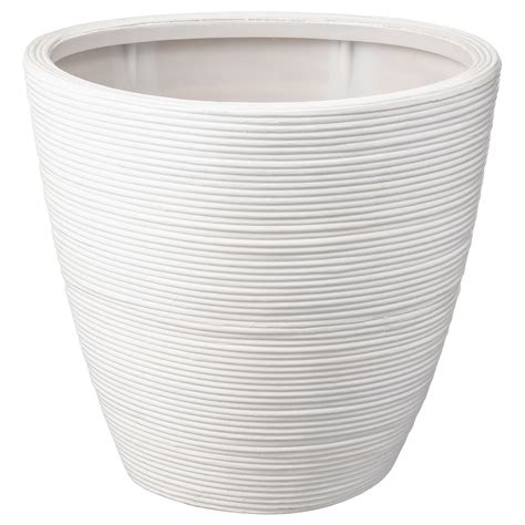 White Plant Pot Ikea Thuem Garden Plant