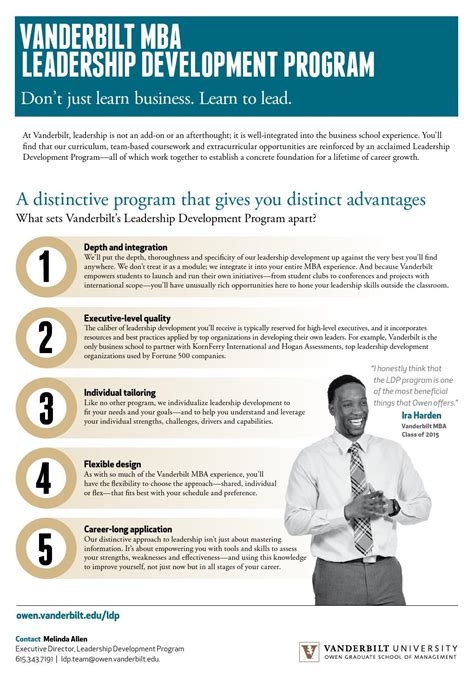 Vanderbilt Mba Leadership Development Program Brochure By Vanderbilt