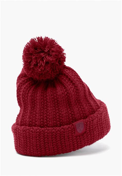 Шапка PUMA SF LS Pom Pom Beanie, цвет: бордовый, PU053CUFRHD9 — купить ...