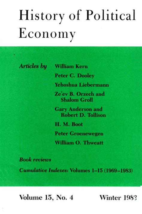 Theories Of The Capitalist Economy History Of Political Economy