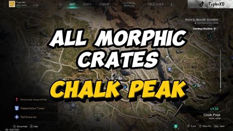 Once Human Morphic Crate Locations Chalk Peak Youtube