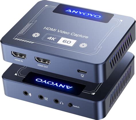 Jp Anyoyo Hdmi Capture Card 4k 60fps Hdr And Vrr Passthrough Near Zero Latency Capture