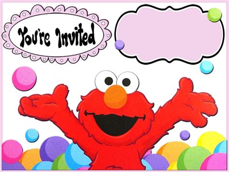 Elmo Free Printable Invitations - Printable Templates