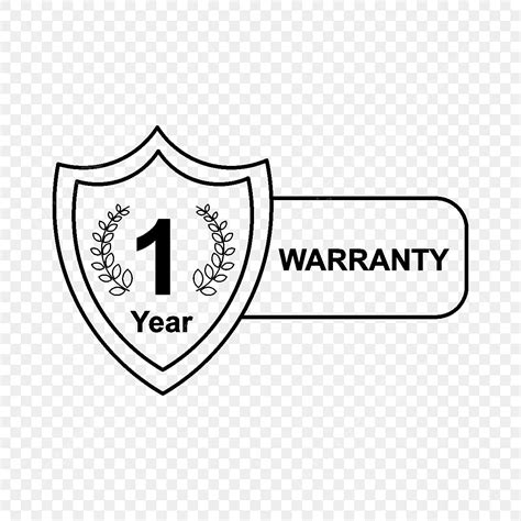 1 Year Warranty Vector Art PNG Abstarct Vector Icon For 1 Year