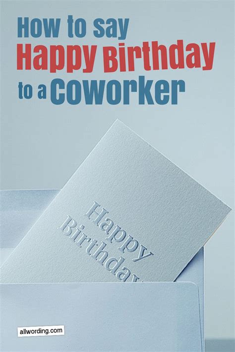 What To Write In Coworkers Birthday Card - BIRTHDAY HJW