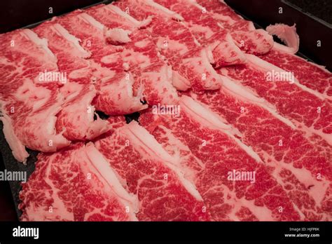 Raw Meat Slice Prepare To Be Cooked In Hot Pot Taiwan Stock Photo Alamy