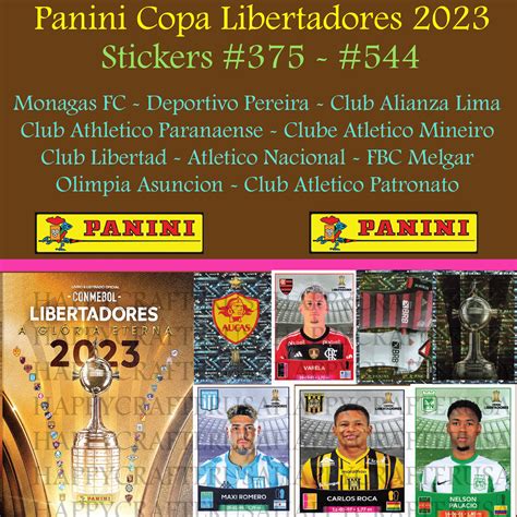 YOU PICK Panini CONMEBOL Copa Libertadores 2023 Stickers 375