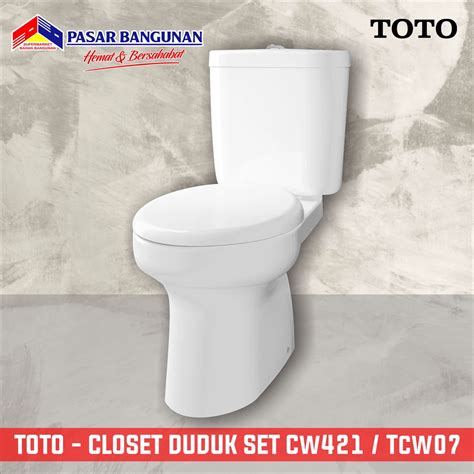 Jual Closet Duduk Toto Cw Kloset Duduk Eco Flush Shopee Indonesia