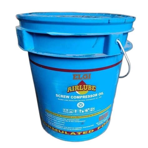 Elgi Airlube Screw Compressor Oil Packaging Type Bucket At Rs 4500 Bucket In Faridabad