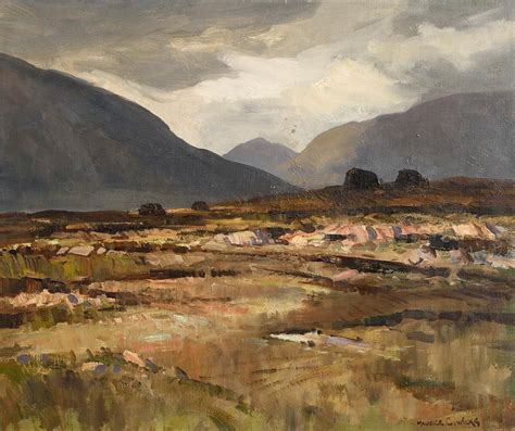 Lot Landscape Ballynahinch Co Galway By Maurice Canning Wilks