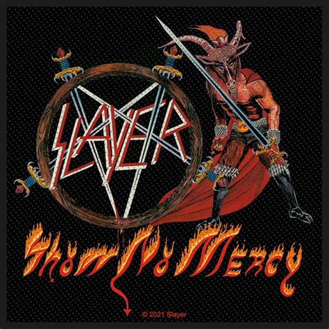 Slayer Standard Woven Patch Show No Mercy Wholesale Only And Official