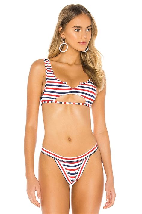 Frankies Bikinis Cole Top In Americana Revolve