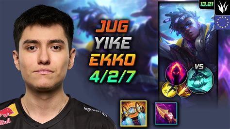 Ekko Jungle Build Yike Hextech Rocketbelt Dark Harvest LOL EUW Master