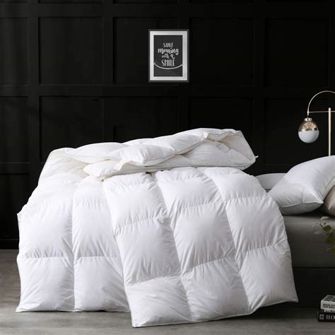 Apsmile Goose Feathers Down Comforter King Size Hotel Collection All Season Duvet Insert 750