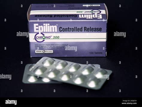 Epilepsia En Pastillas Caja Y Blister De Epilim Un Medicamento Para El Tratamiento De La