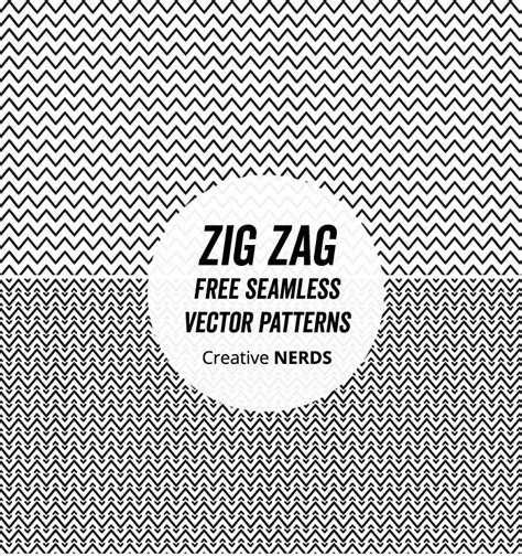 Zig Zag Vector Seamless Free Pattern Creative Nerds