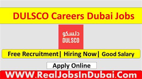 Dulsco Careers Jobs Vacancies In Dubai Realjobs