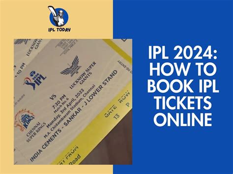 IPL 2024 How To Book IPL Tickets Online Step By Step Guide IPL