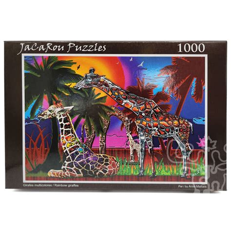 JaCaRou Rainbow Giraffes Puzzle 1000pcs Puzzles Canada