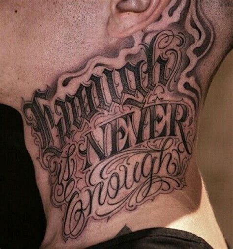 Lettering Neck Tattoos For Men Words Thesex Tattoo Ideas