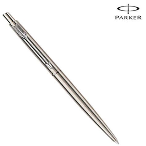 Parker Classic Ballpoint Pen Stainless Steel Silver Body Blue Ink With ...