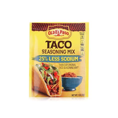 Old El Paso Taco Seasoning Mix Low Sodium G Spinneys Uae