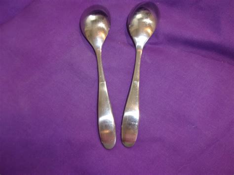 Retroneu Tivolicontour Satin Soup Spoon Lot2 7 58 Multiples Vg Sale 14 Ebay