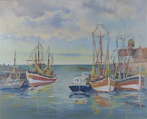 Kutter Im Hafen 60x50 Kunst Und Bildergalerie Hesel