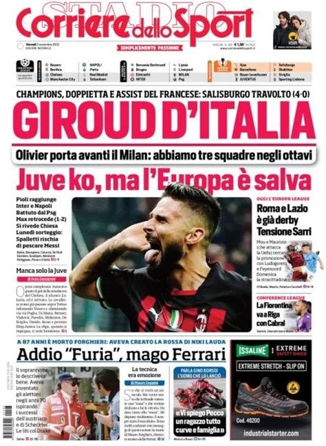 Capa Corriere Dello Sport Novembro Capasjornais Pt