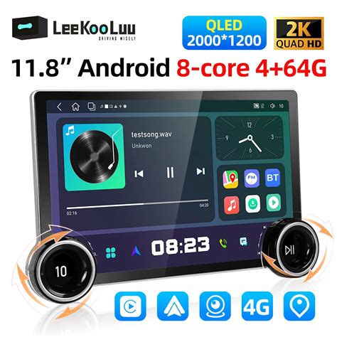 Leekooluu Radio Con Gps Para Coche Reproductor Multimedia Con Android