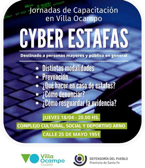 Villa Ocampo Jornada De Capacitaci N Para Combatir Cyber Estafas