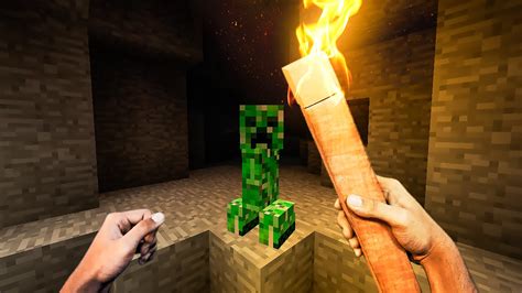 Minecraft Realista Minerando Na Caverna Realistic Minecraft